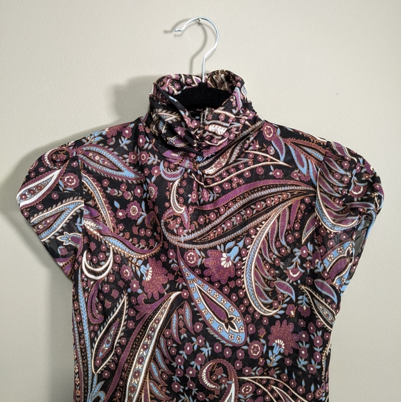 2 for 10 Zara | paisley sheer top - Picture 3 of 6